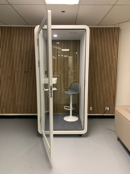 Customer photo of eBooth solo soundproof office booth meeting pod